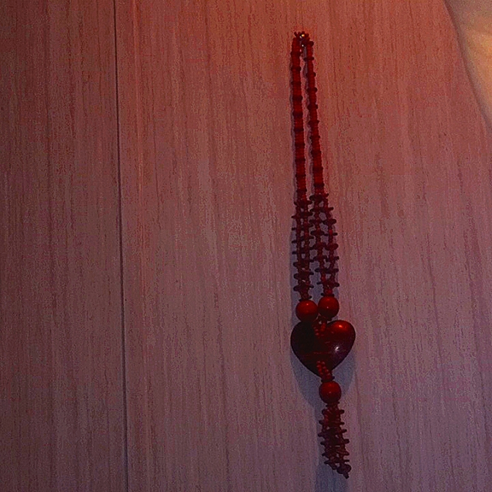 Vibrant red necklace